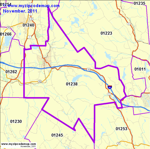 map of 01238