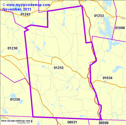 map of 01255
