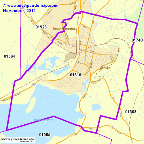 map of 01510