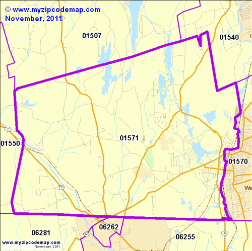 map of 01571