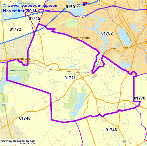 map of 01721