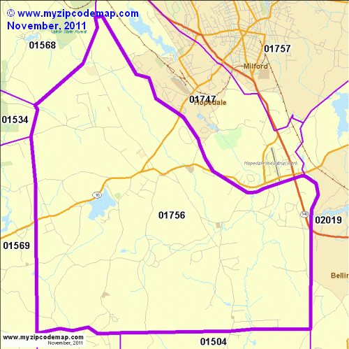 map of 01756