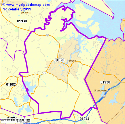 map of 01929