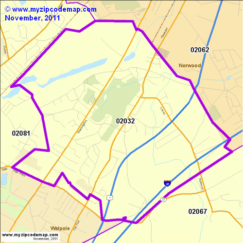 map of 02032