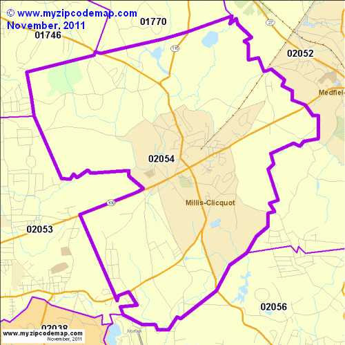 map of 02054