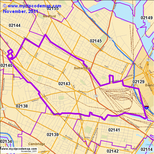 map of 02143