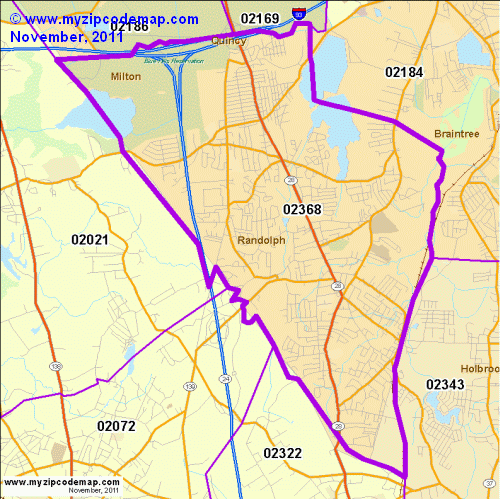 map of 02368