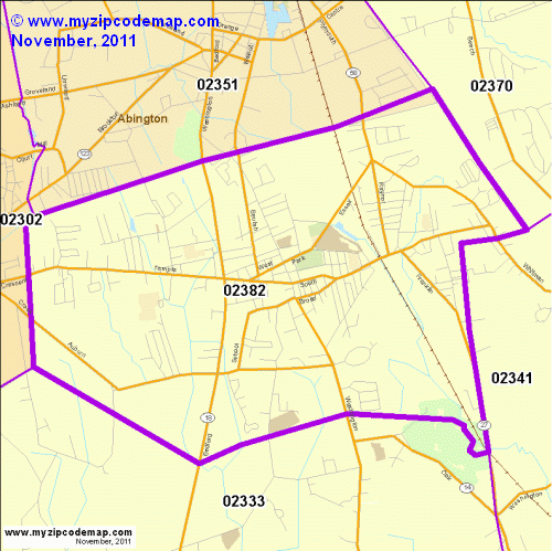 map of 02382
