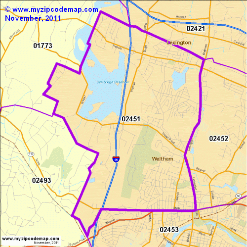 map of 02451