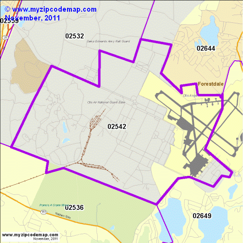 map of 02542
