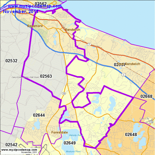 map of 02563