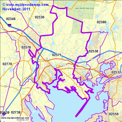 map of 02571