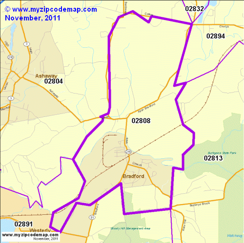 map of 02808