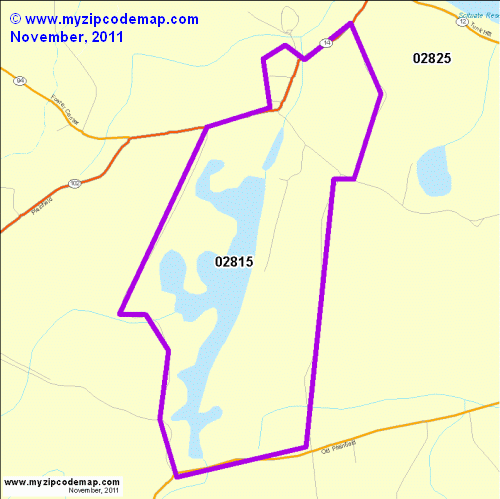 map of 02815