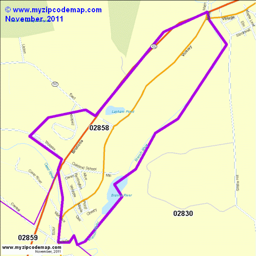 map of 02858