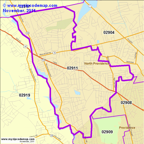 map of 02911