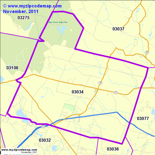 map of 03034