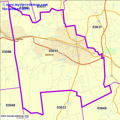 map of 03055