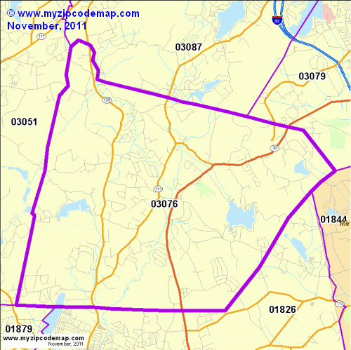 map of 03076