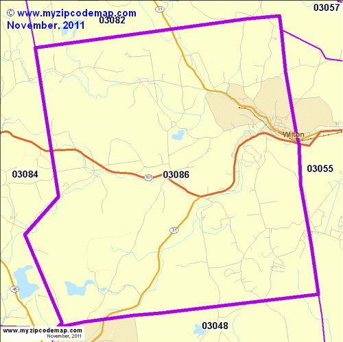 map of 03086
