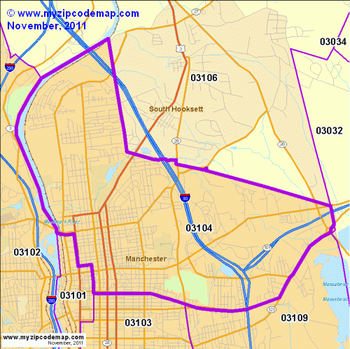 map of 03104