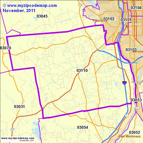 map of 03110