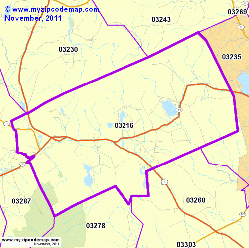map of 03216