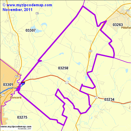 map of 03258