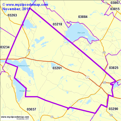 map of 03261