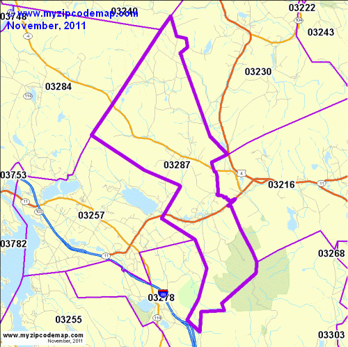 map of 03287