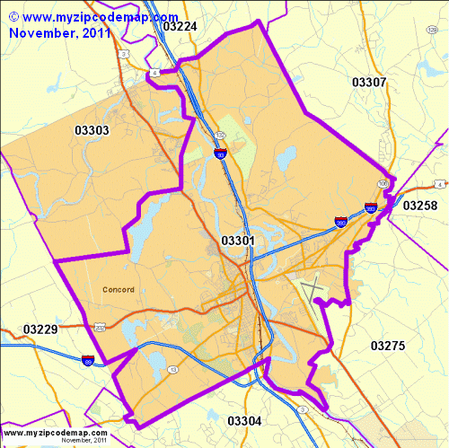 map of 03301