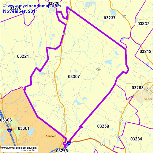 map of 03307