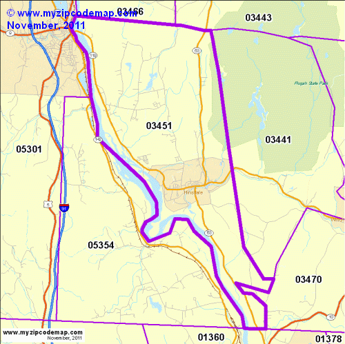 map of 03451
