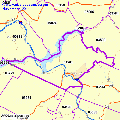 map of 03561