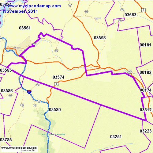 map of 03574