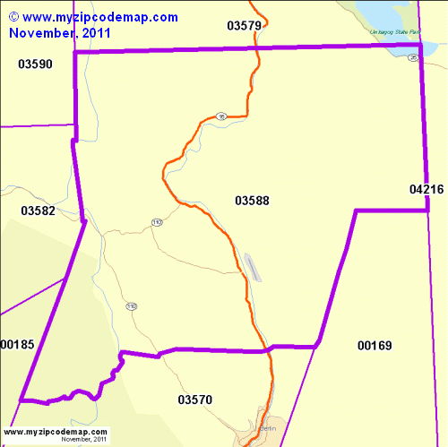 map of 03588