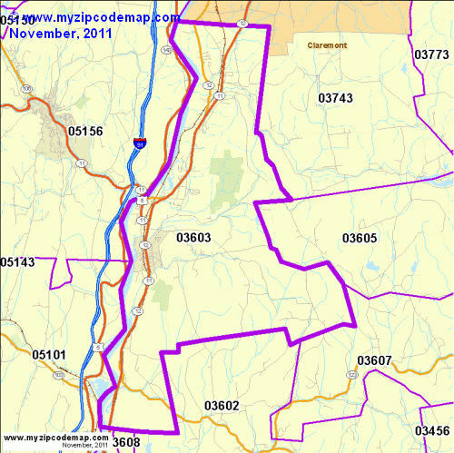 map of 03603