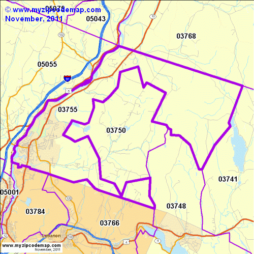 map of 03755