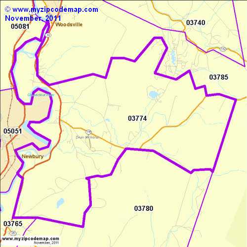 map of 03774