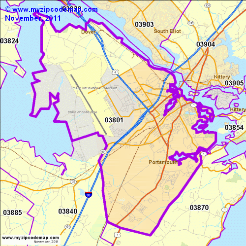 map of 03801