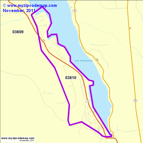 map of 03810