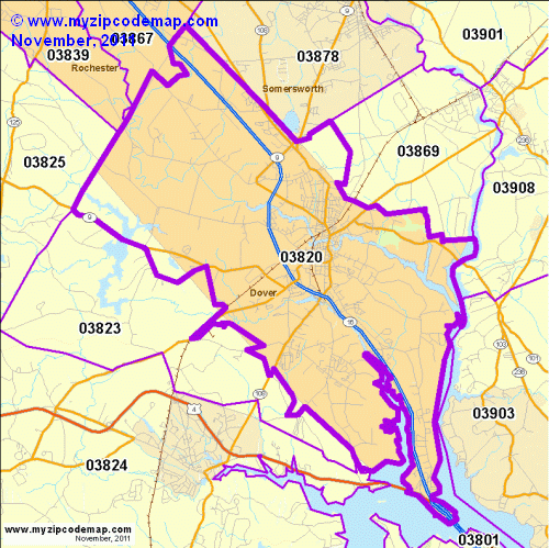 map of 03820
