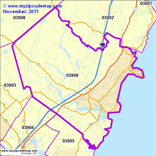 map of 03909