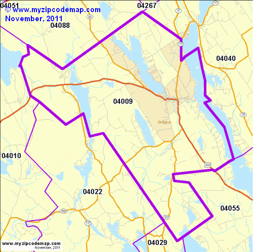 map of 04009