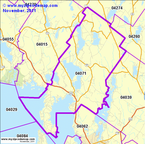 map of 04071