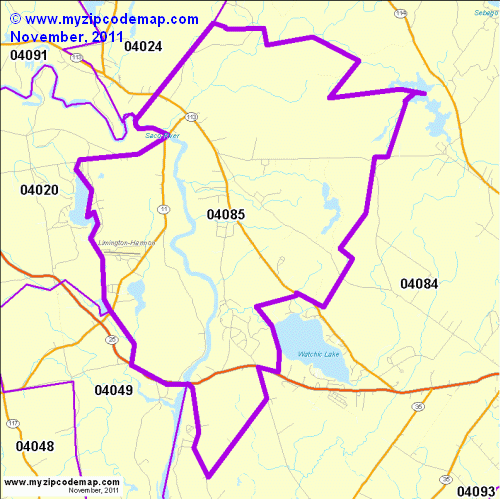 map of 04085