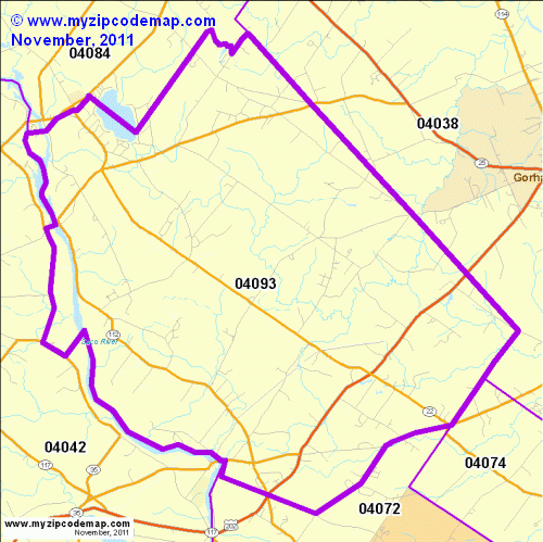 map of 04093