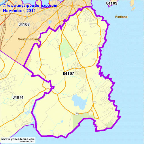map of 04107