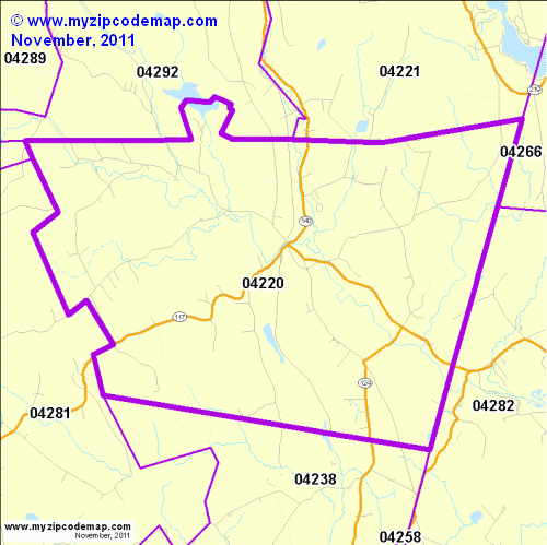 map of 04220