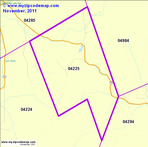 map of 04225